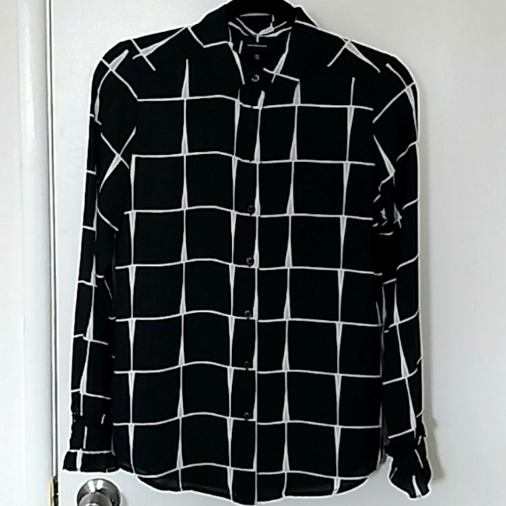 Modern semi-sheer dress shirt by Who What Wear